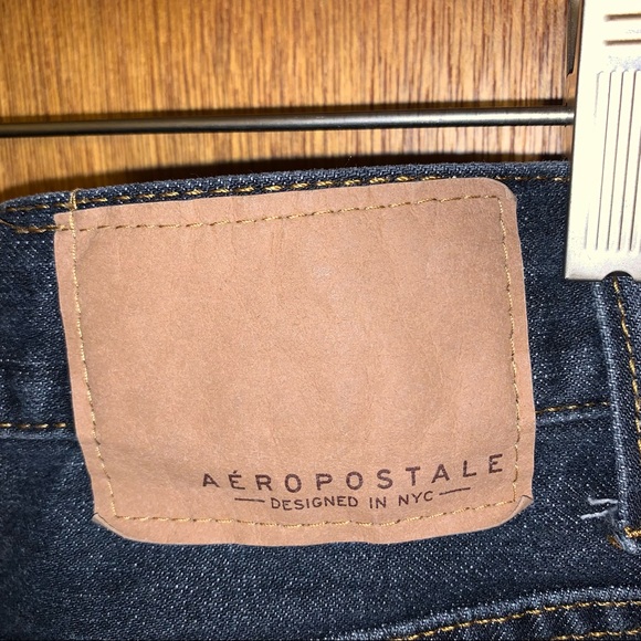Men’s 30/32 AEROPOSTALE SKINNY Dark Denim Button Fly Jeans W30 x L32 Excellent - Picture 10 of 12